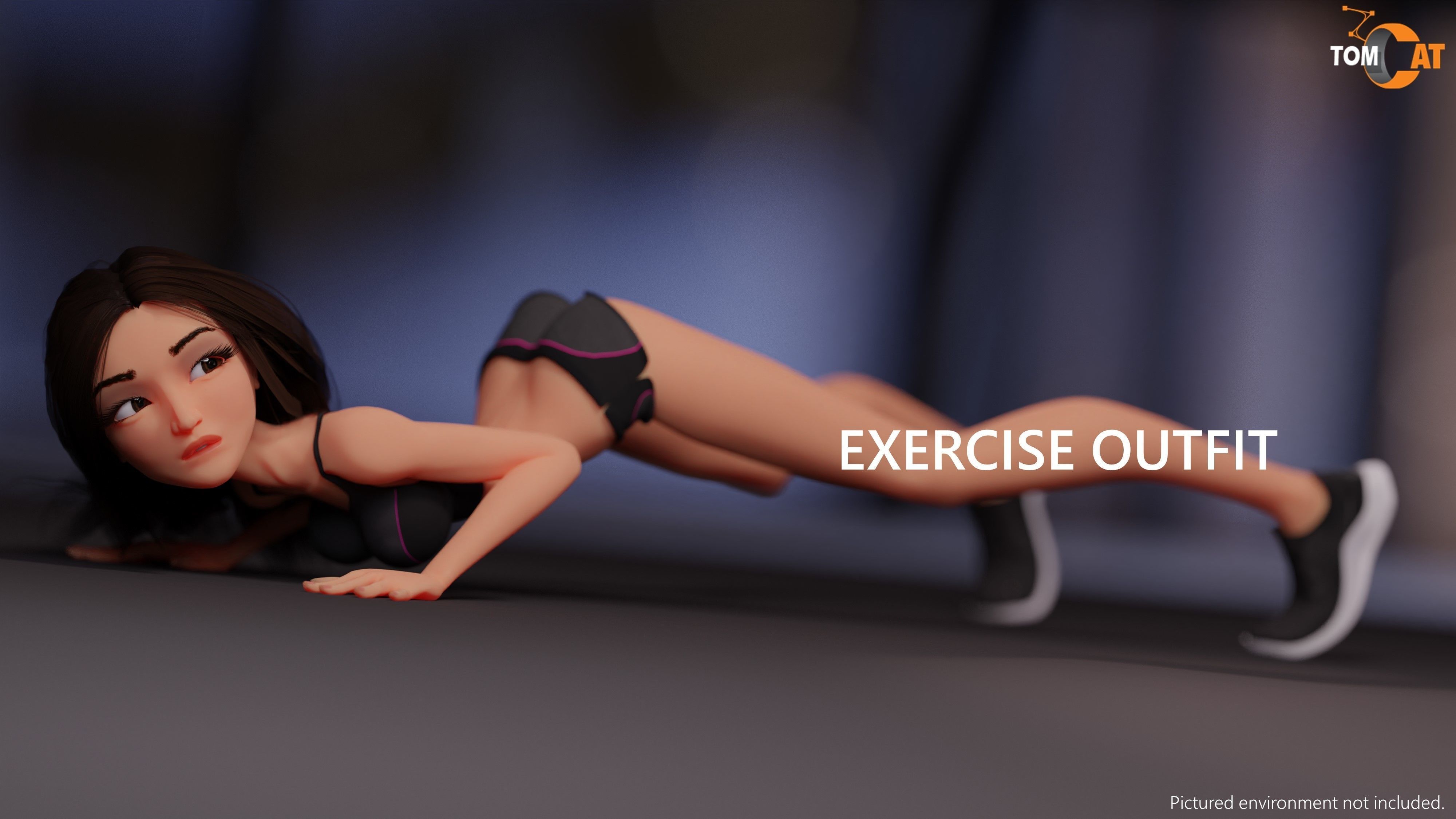 Ming-Mei Rigged Character for Blender and Vtubing  Low-poly 3D model_12