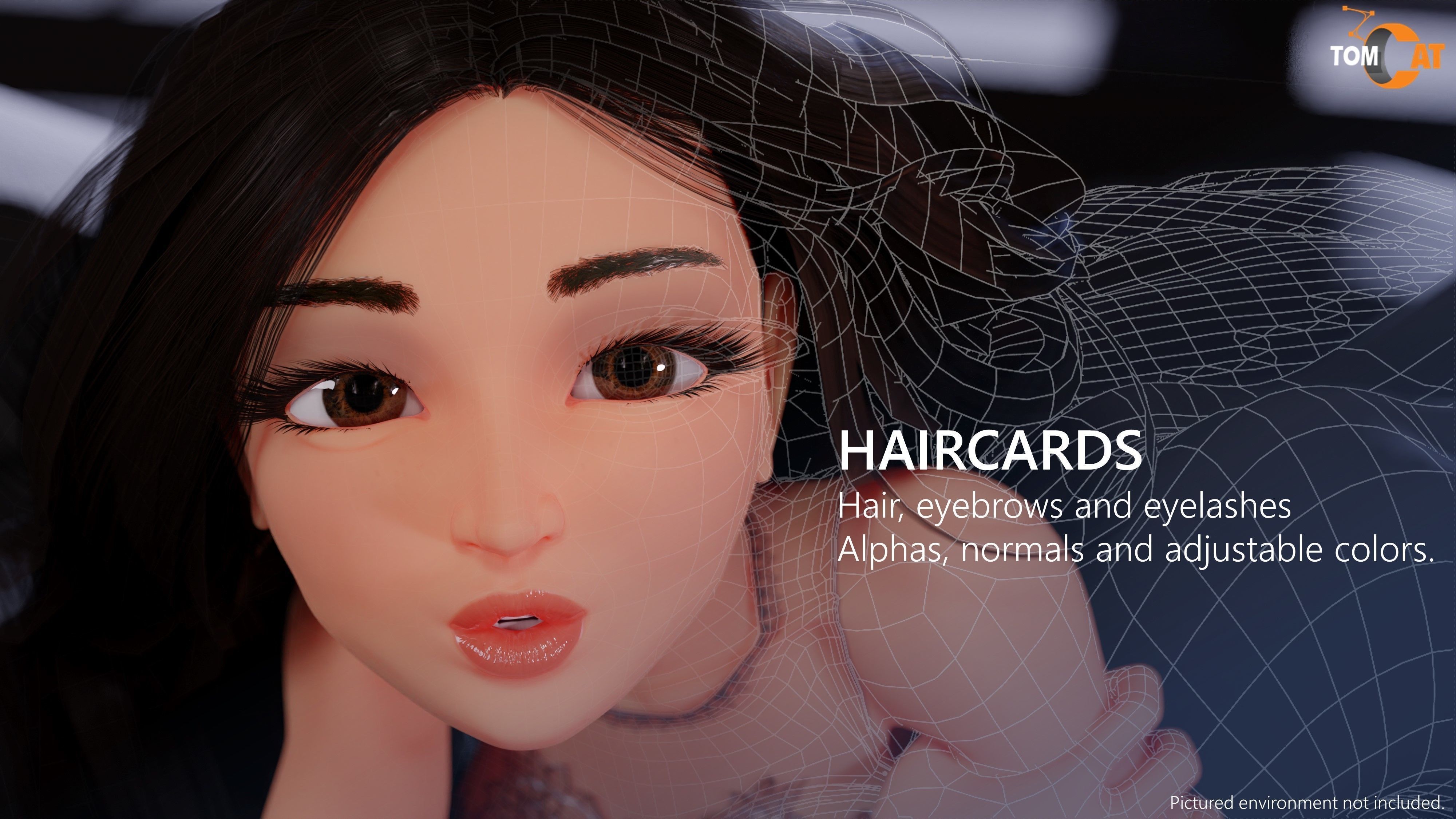 Ming-Mei Rigged Character for Blender and Vtubing  Low-poly 3D model_10