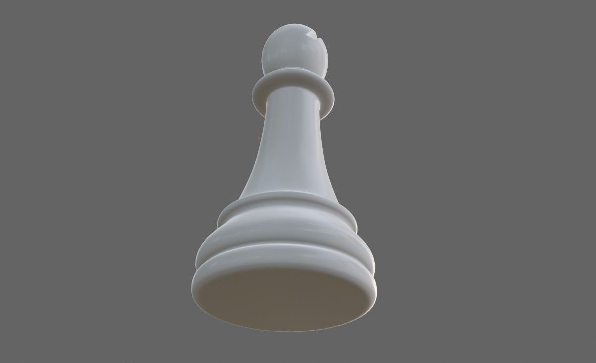 Bishop Chess Game Piece - Bispo Jogo de Xadrez 3D model_11