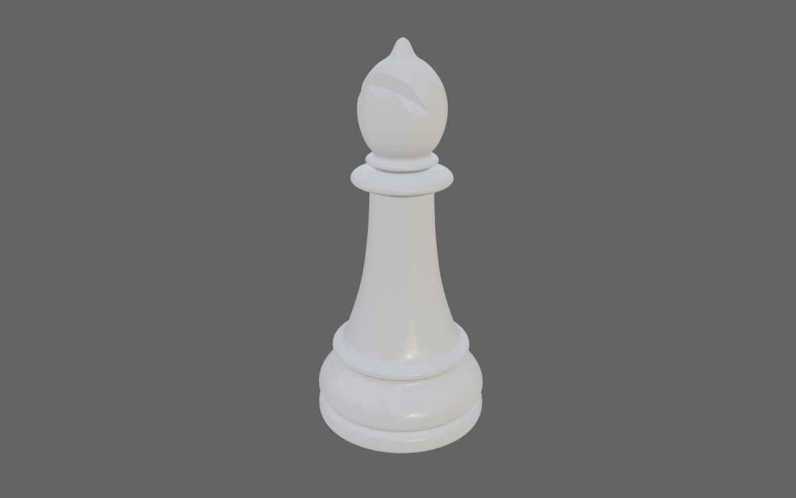 Bishop Chess Game Piece - Bispo Jogo de Xadrez 3D model_17