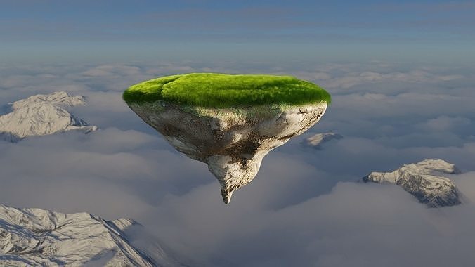 Floating Island 3D model