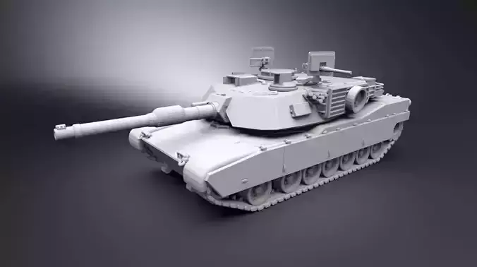 M1 Abrams Scale model  3D print model