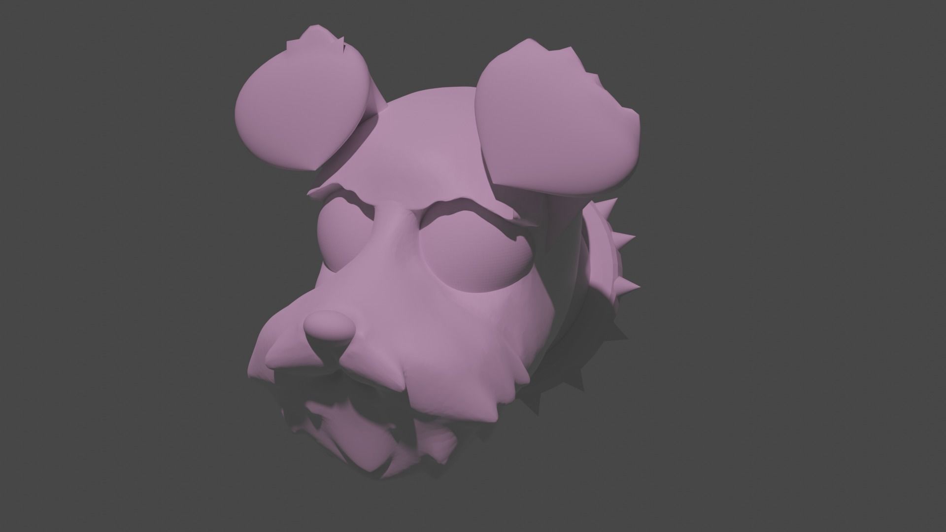 DOG KEYCHAIN SCHNAUZER 3D print model_2