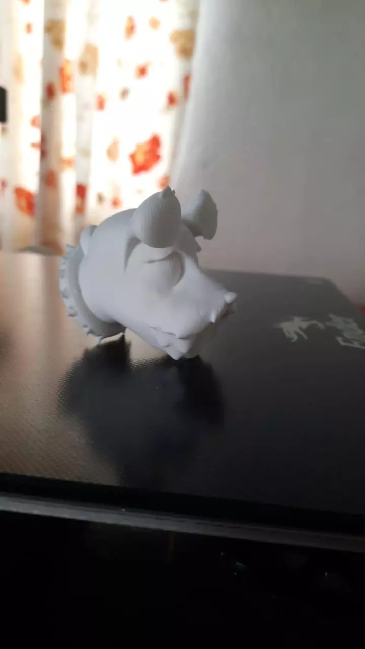 DOG KEYCHAIN SCHNAUZER 3D print model_0