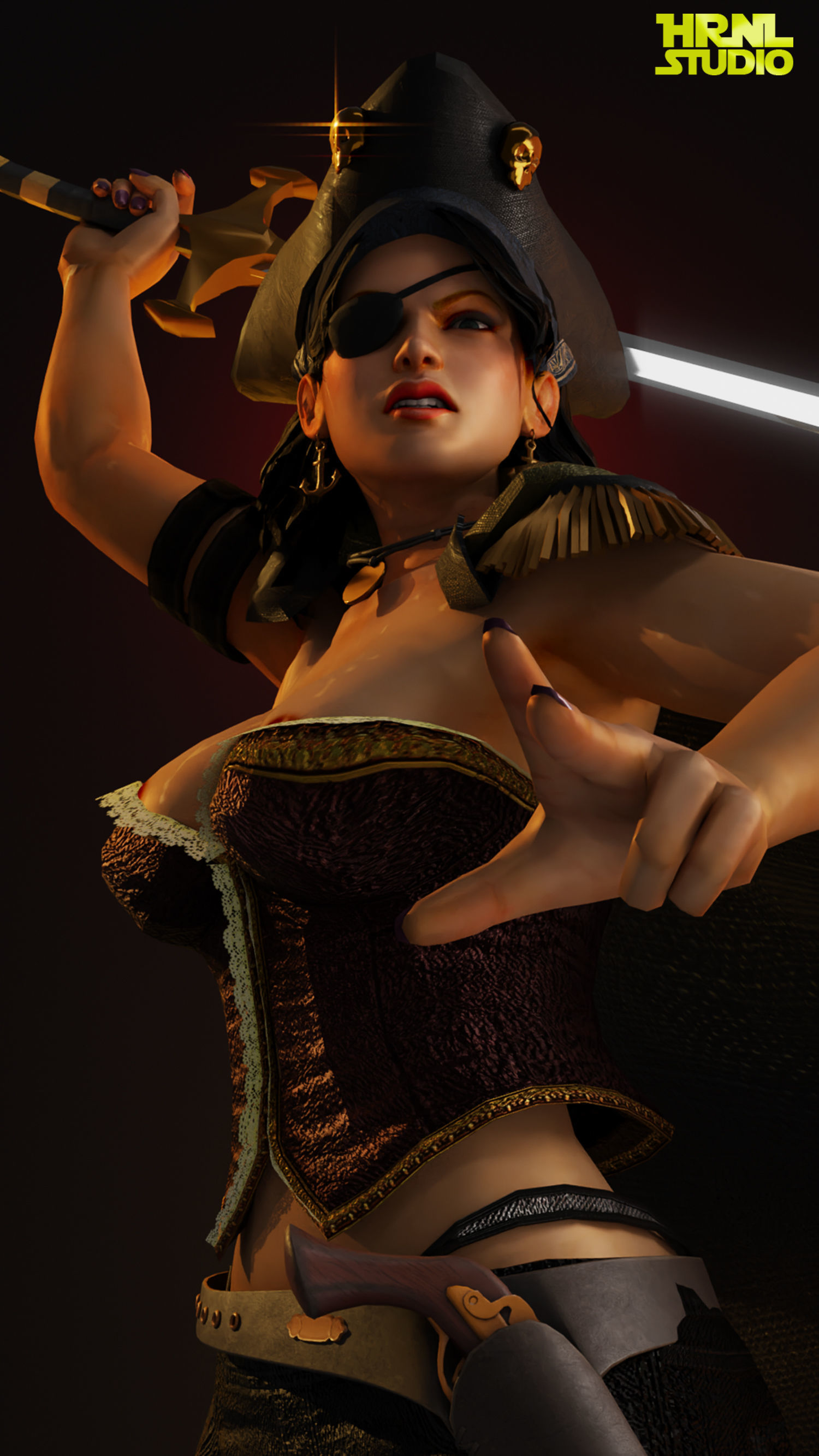 Pirate Queen 3D model_8