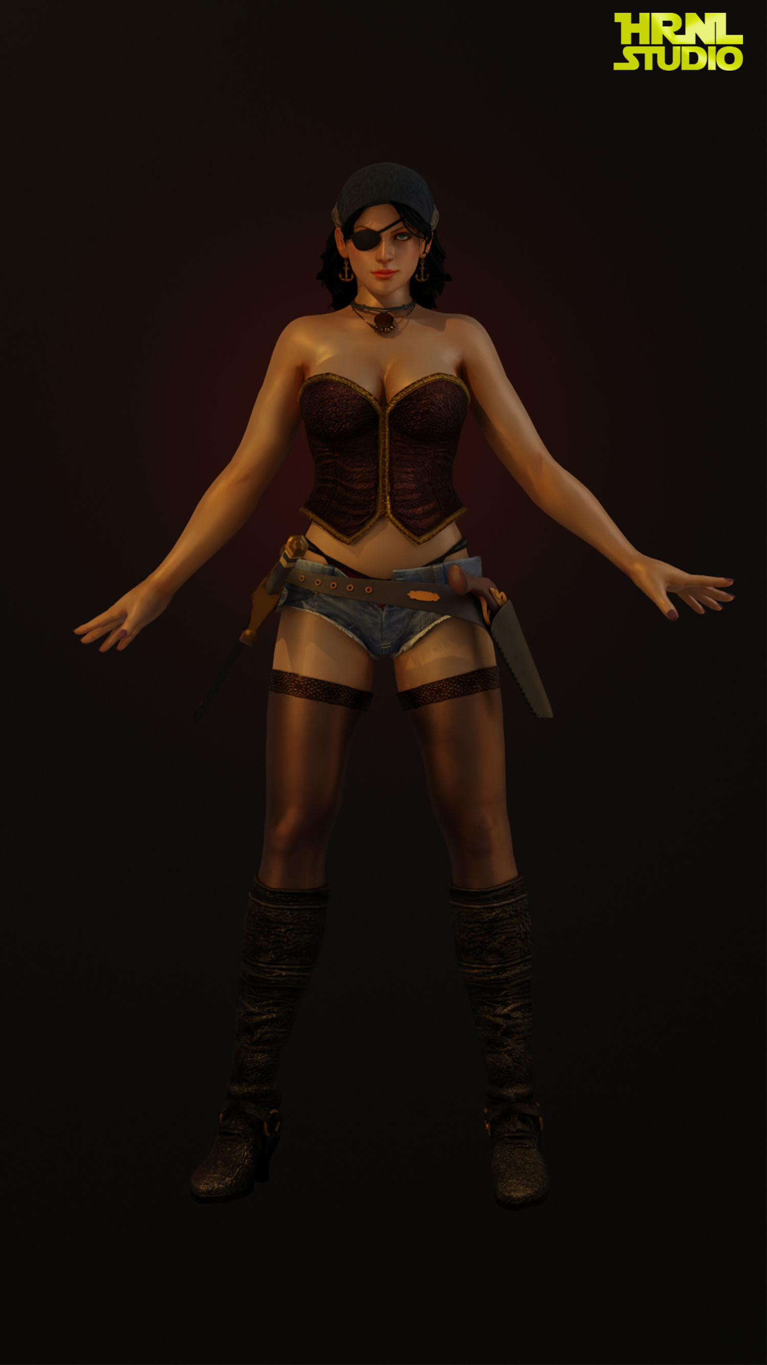 Pirate Queen 3D model_11