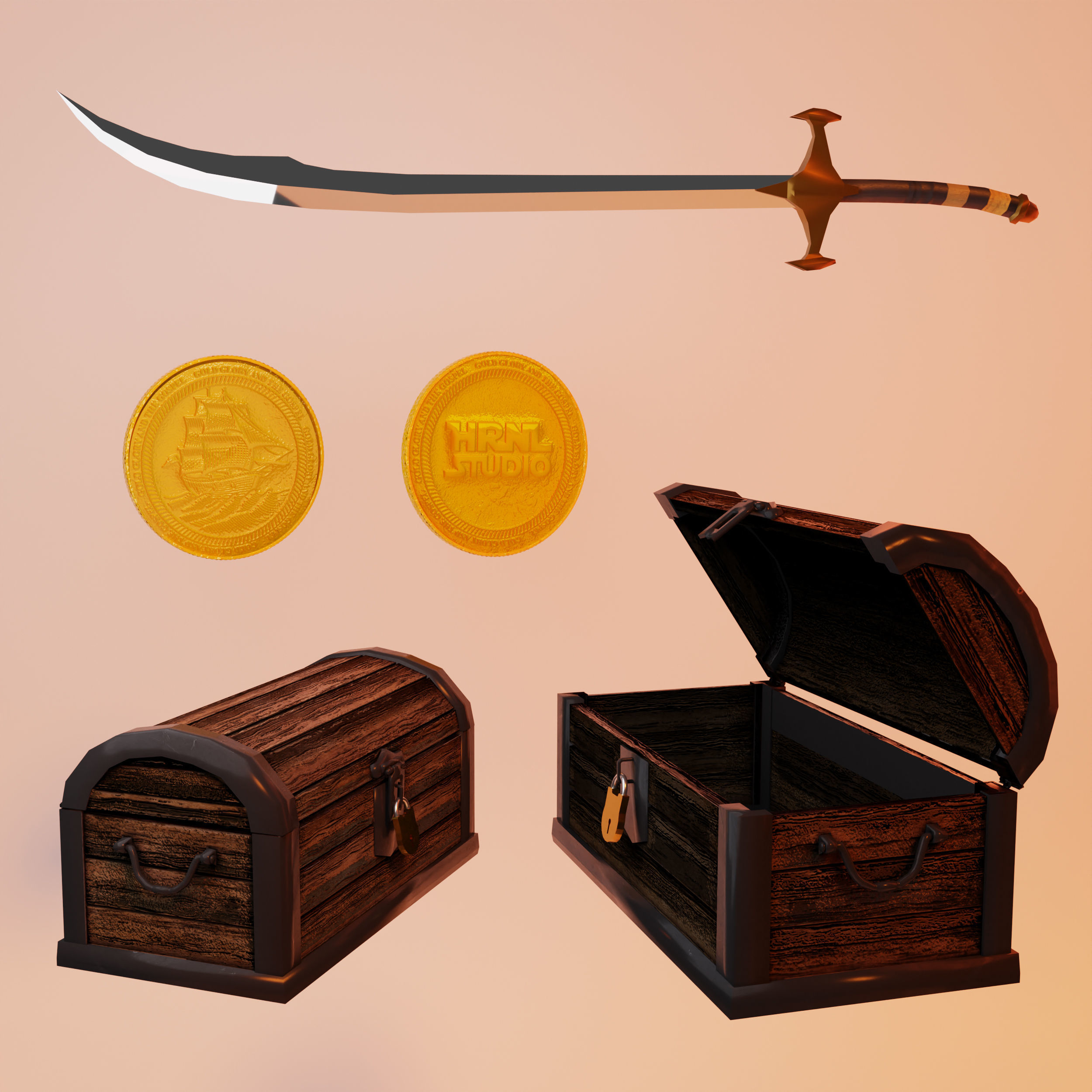 Pirate Queen 3D model_7