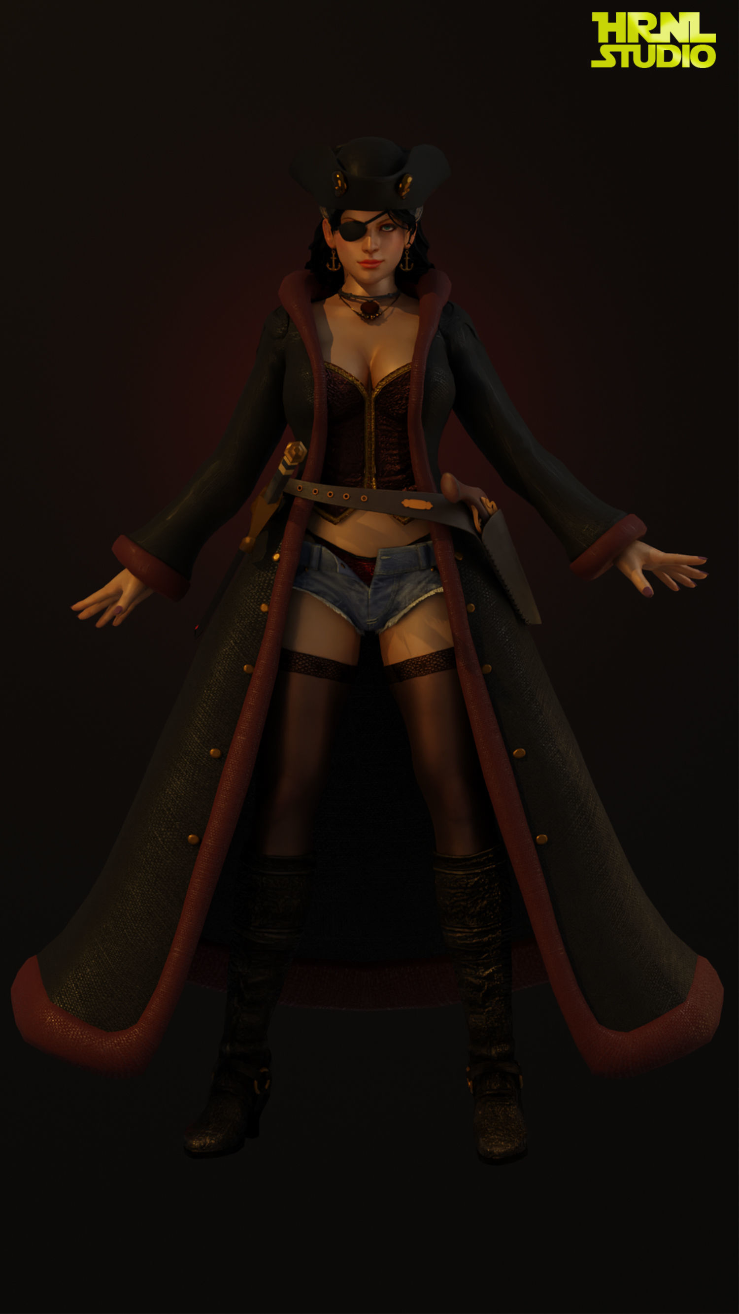 Pirate Queen 3D model_10