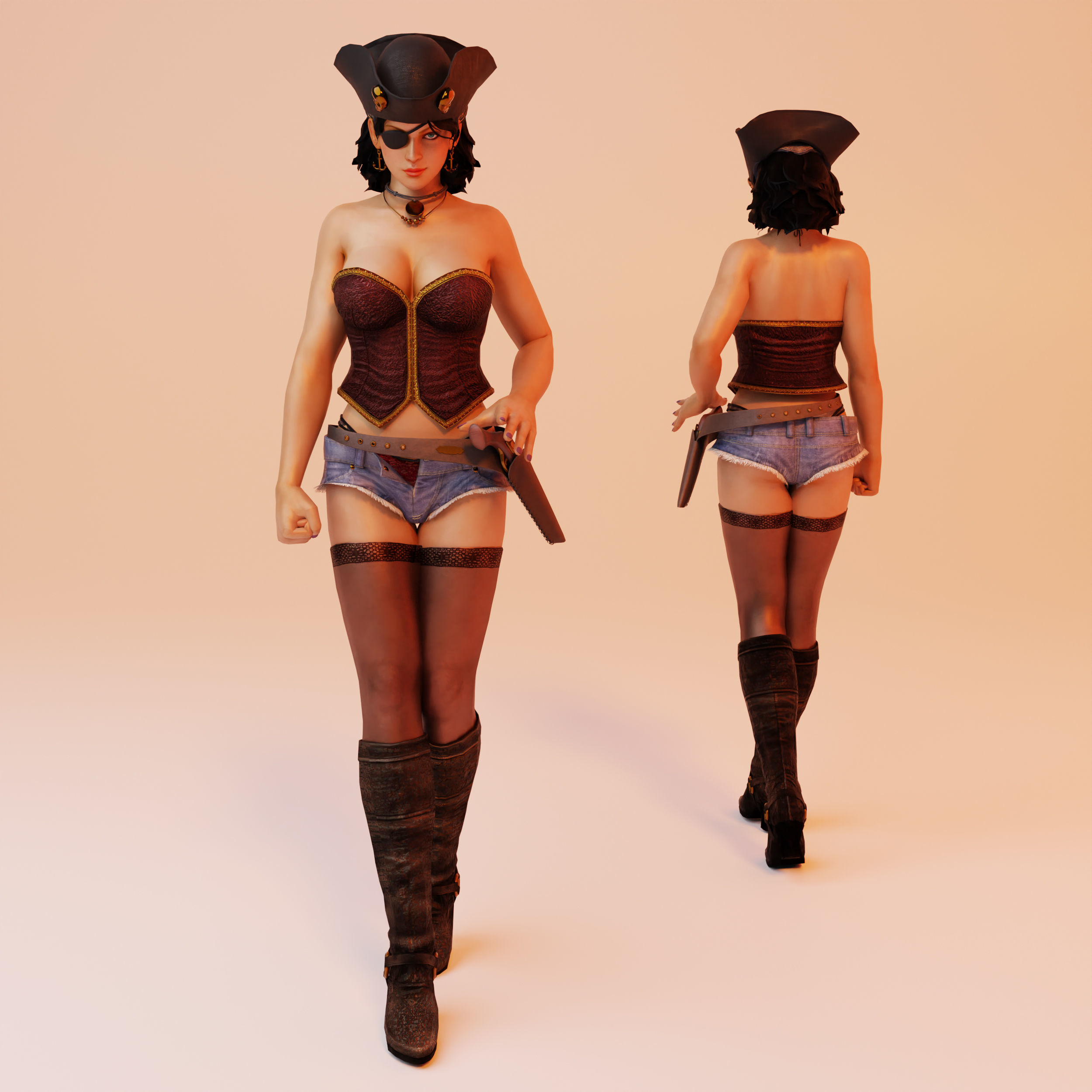 Pirate Queen 3D model_1