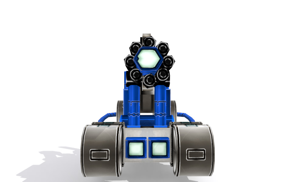 Future gunner collection Low-poly 3D model_10