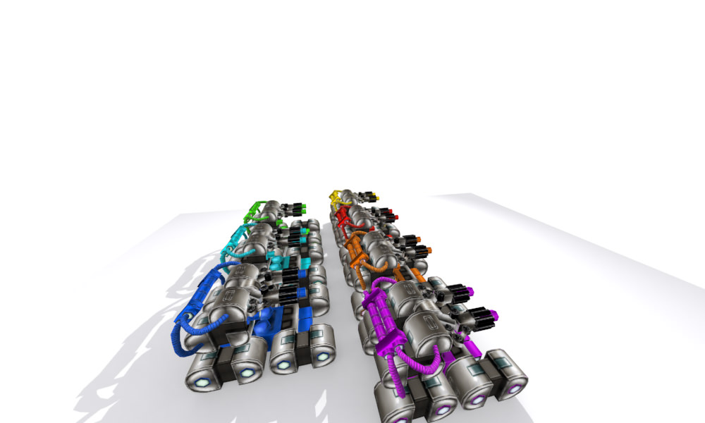 Future gunner collection Low-poly 3D model_23