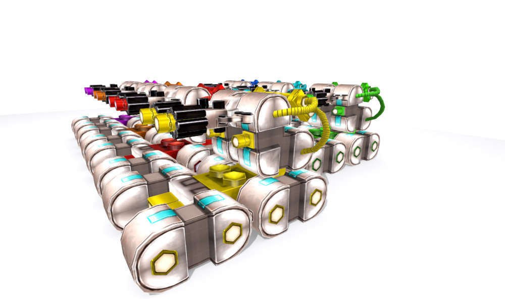 Future gunner collection Low-poly 3D model_24