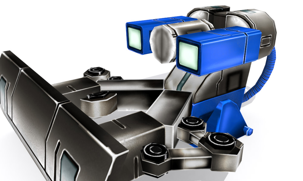 Future gunner collection Low-poly 3D model_1