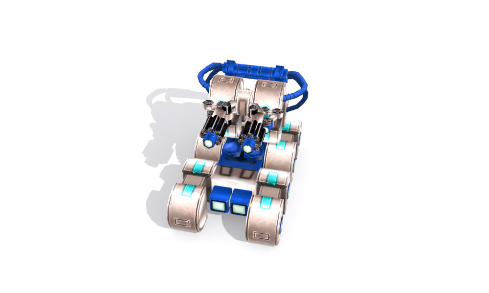 Future gunner collection Low-poly 3D model_26