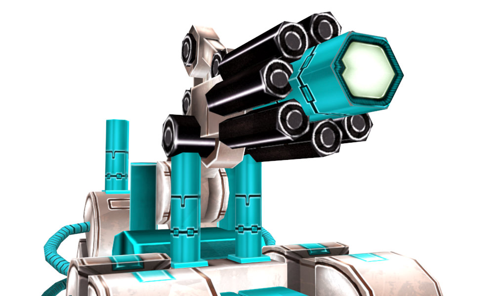 Future gunner collection Low-poly 3D model_12