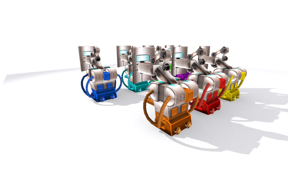 Future gunner collection Low-poly 3D model_35