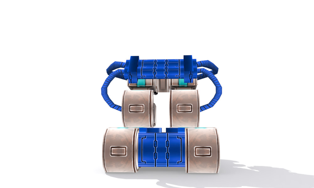 Future gunner collection Low-poly 3D model_25