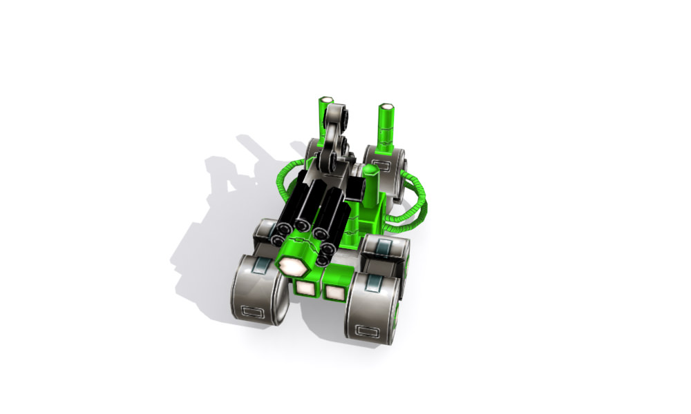 Future gunner collection Low-poly 3D model_16