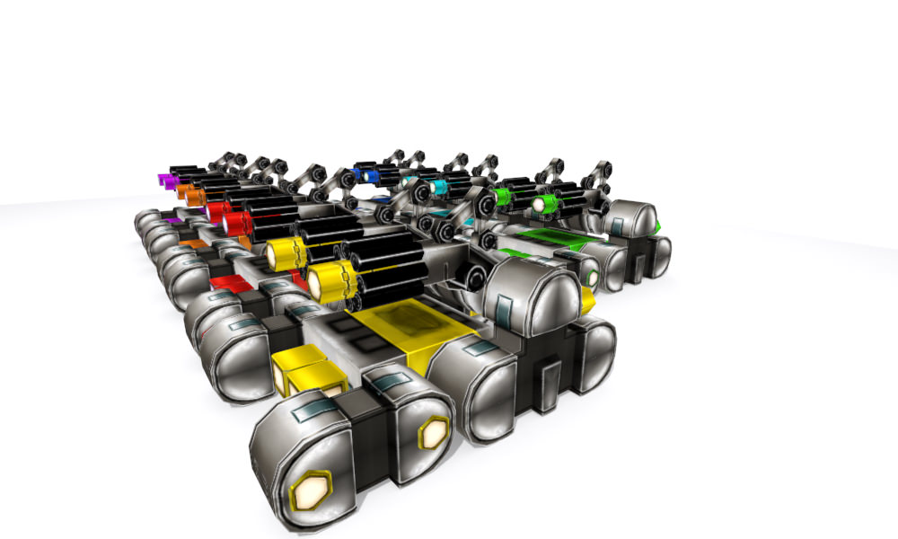 Future gunner collection Low-poly 3D model_32