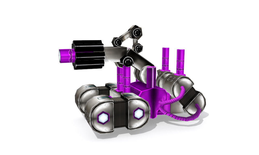 Future gunner collection Low-poly 3D model_17