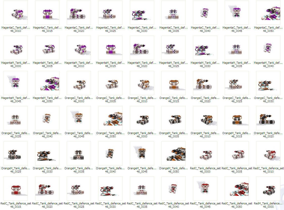 Future gunner collection Low-poly 3D model_41