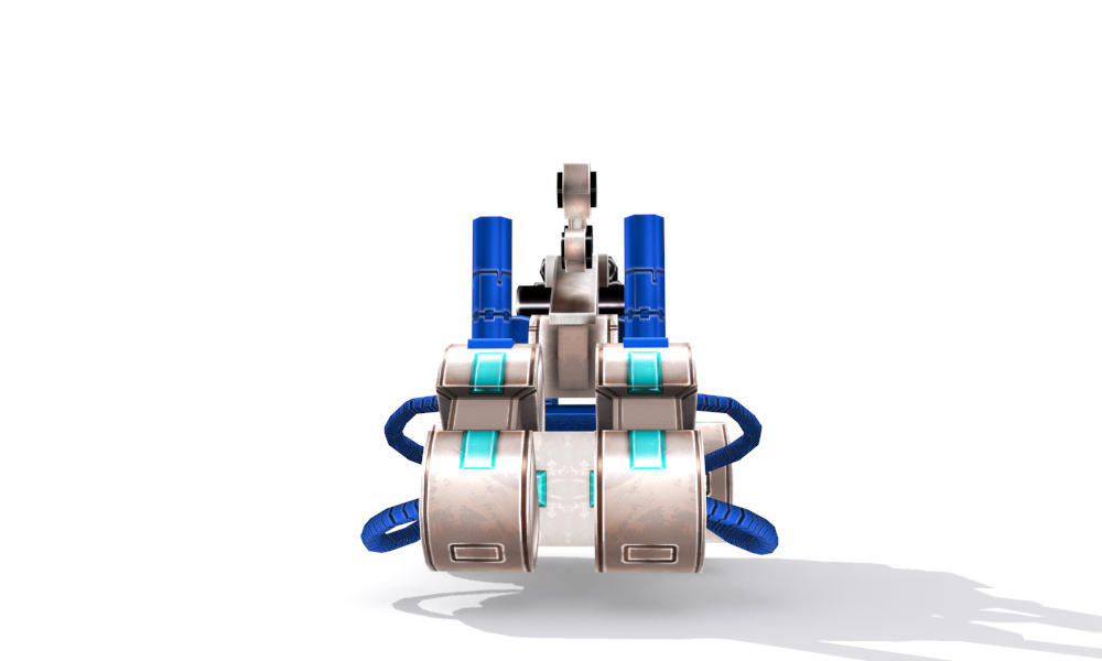 Future gunner collection Low-poly 3D model_8