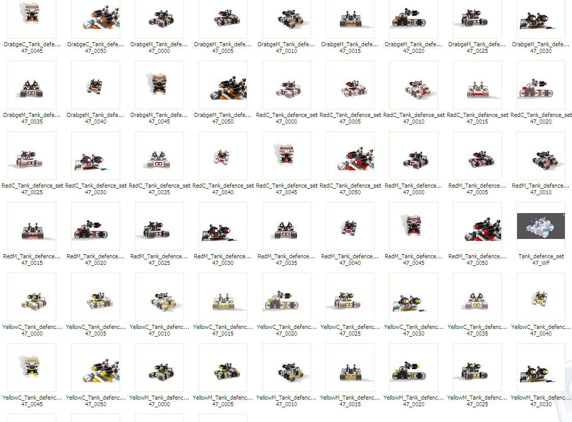 Future gunner collection Low-poly 3D model_42