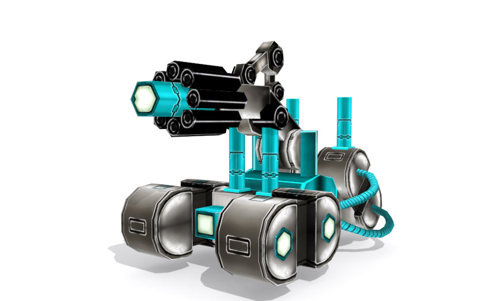 Future gunner collection Low-poly 3D model_11