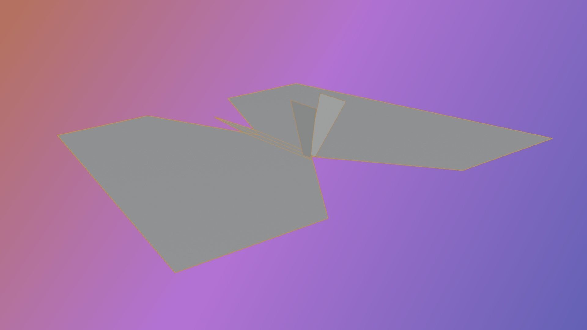 Stylized butterfly PBR low-poly game ready animated Low-poly 3D model_8