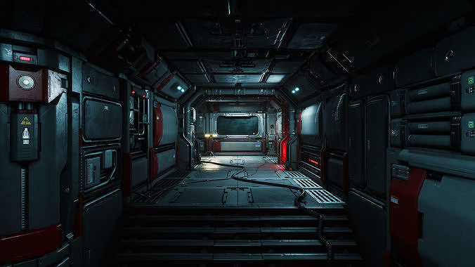 Omega - Sci-Fi Modular Environment Pack Low-poly 3D model