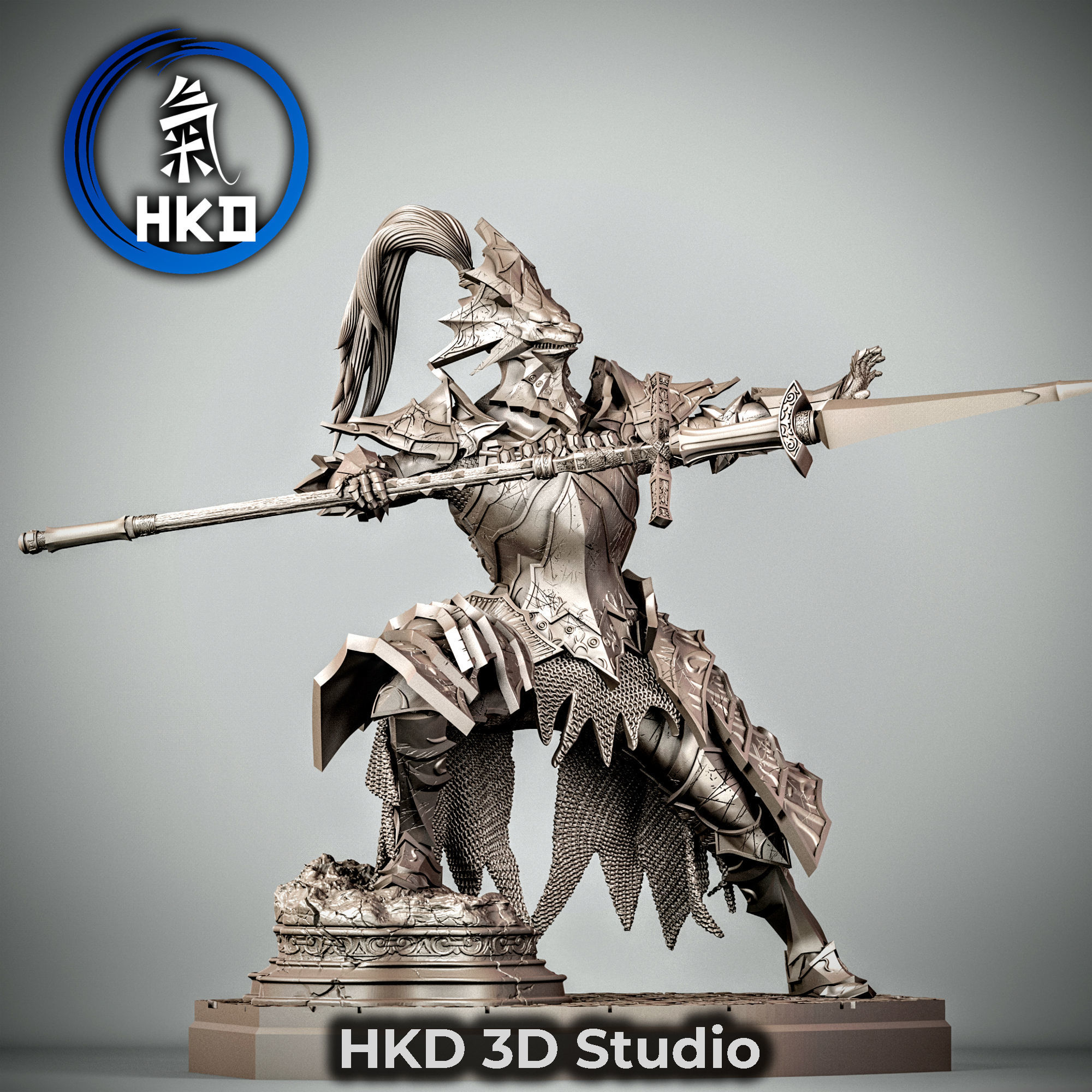 Ornstein Dragonslayer fan art - Dark souls 3D print model_9