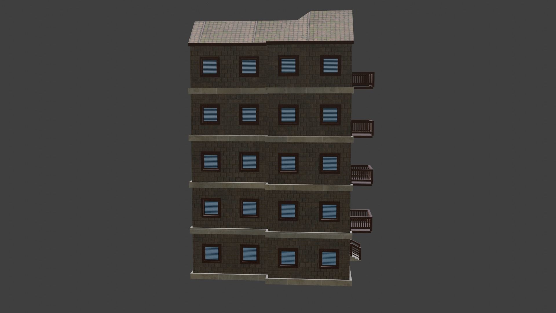 House Model 13 Low-poly 3D model_19