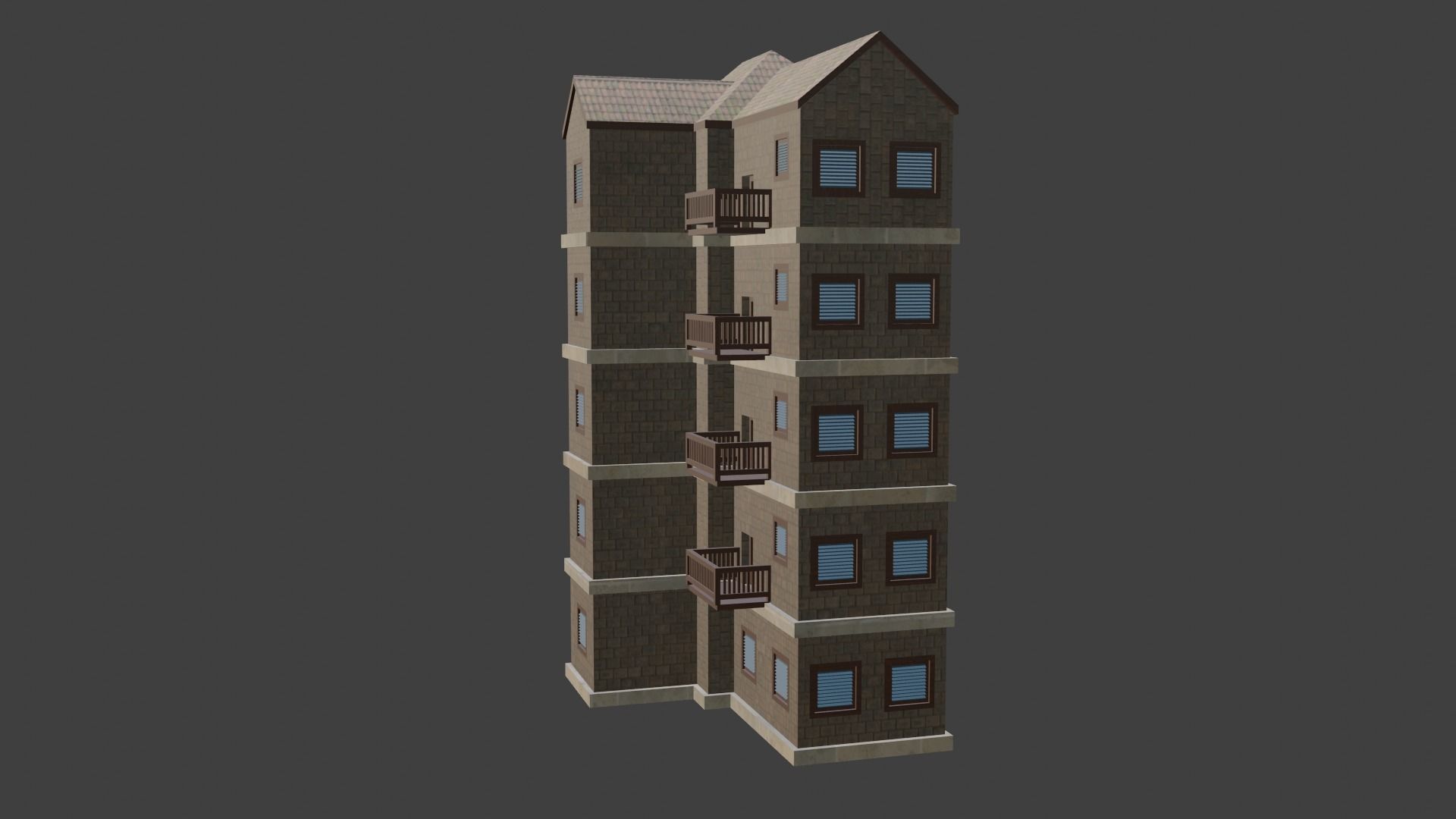 House Model 13 Low-poly 3D model_18