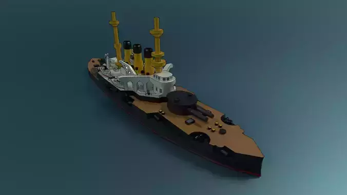 Cartoon Pre-Draednaught Potemkin-Panteleimon