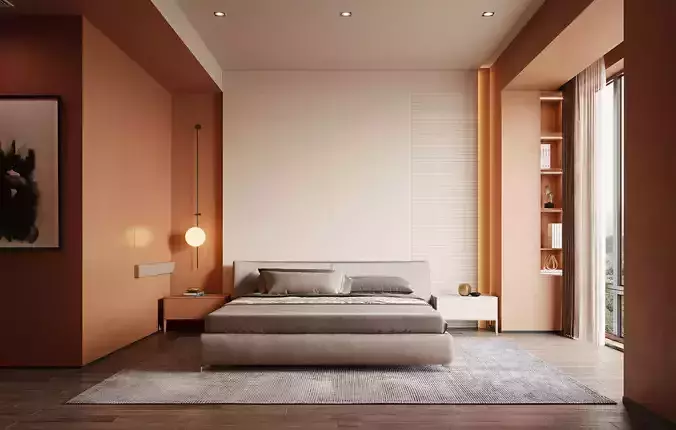 Master Bedroom and  Dressing Room Model