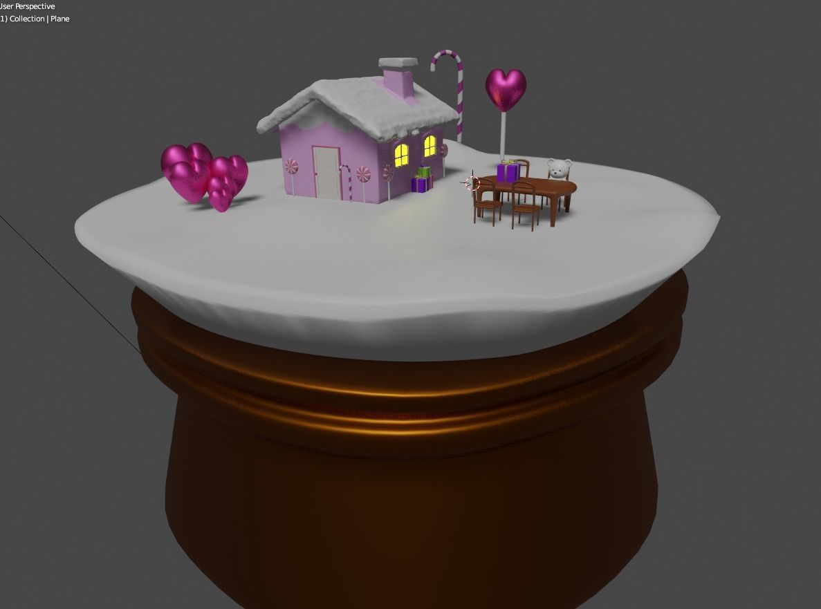 cristal ball- candy world 3D model_1