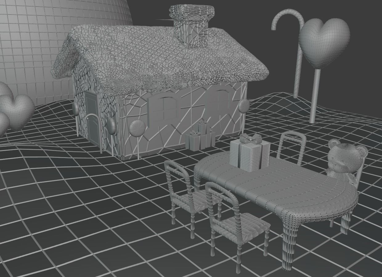 cristal ball- candy world 3D model_3