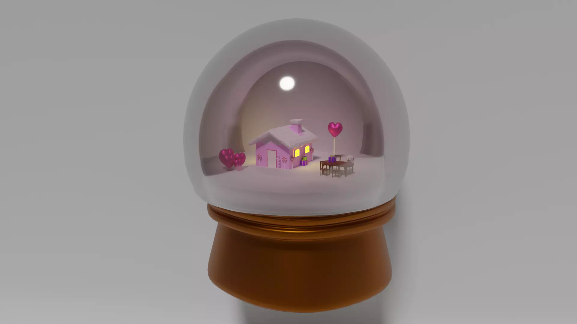 cristal ball- candy world 3D model_0