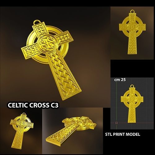 CELTIC CROSS C3 3D print model