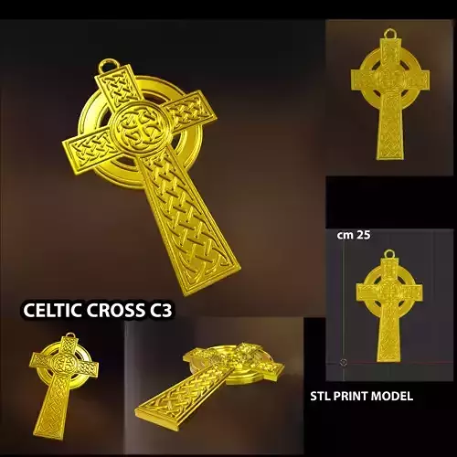 CELTIC CROSS C3 3D print model