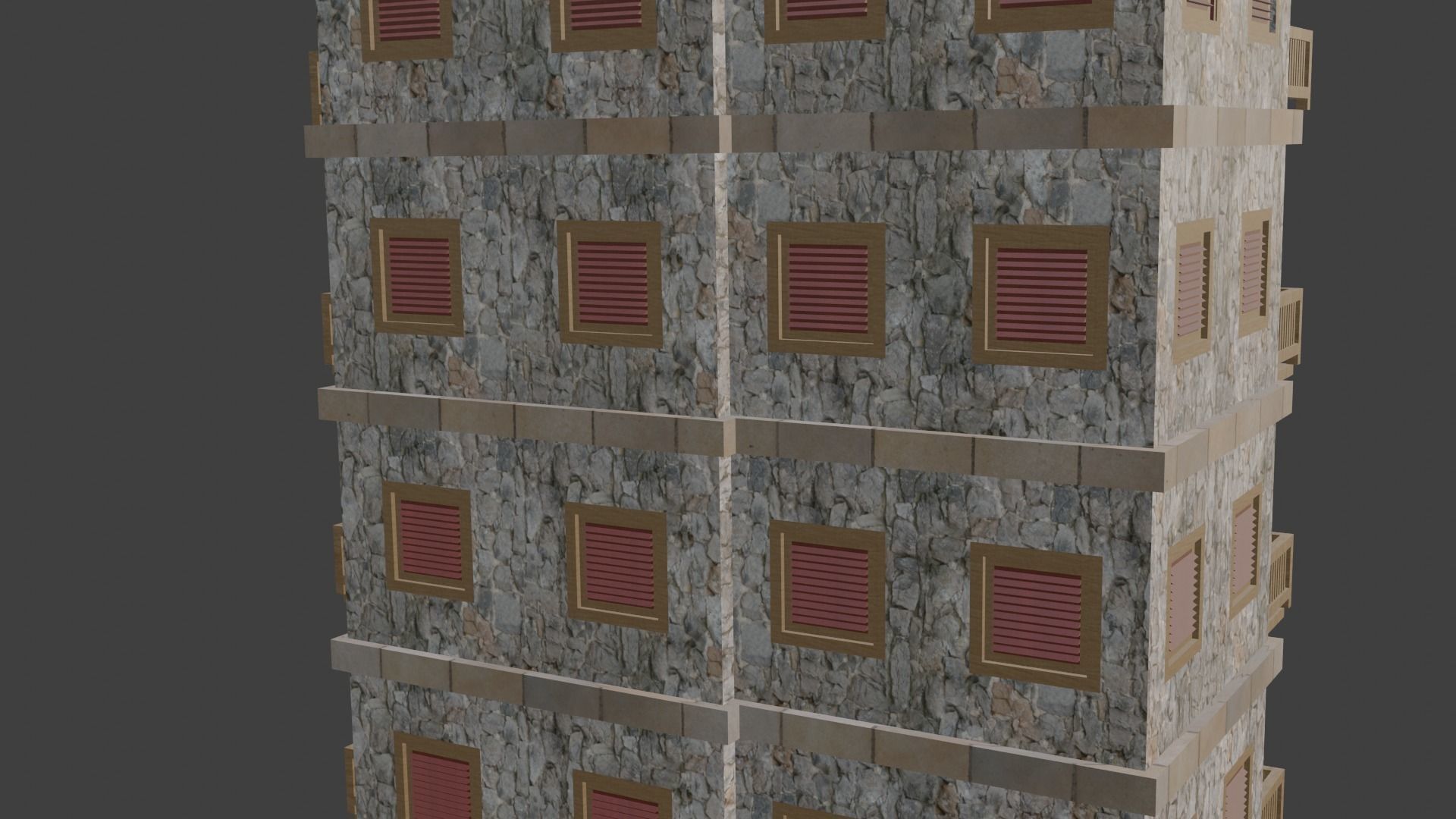 House Model 21 Low-poly 3D model_6