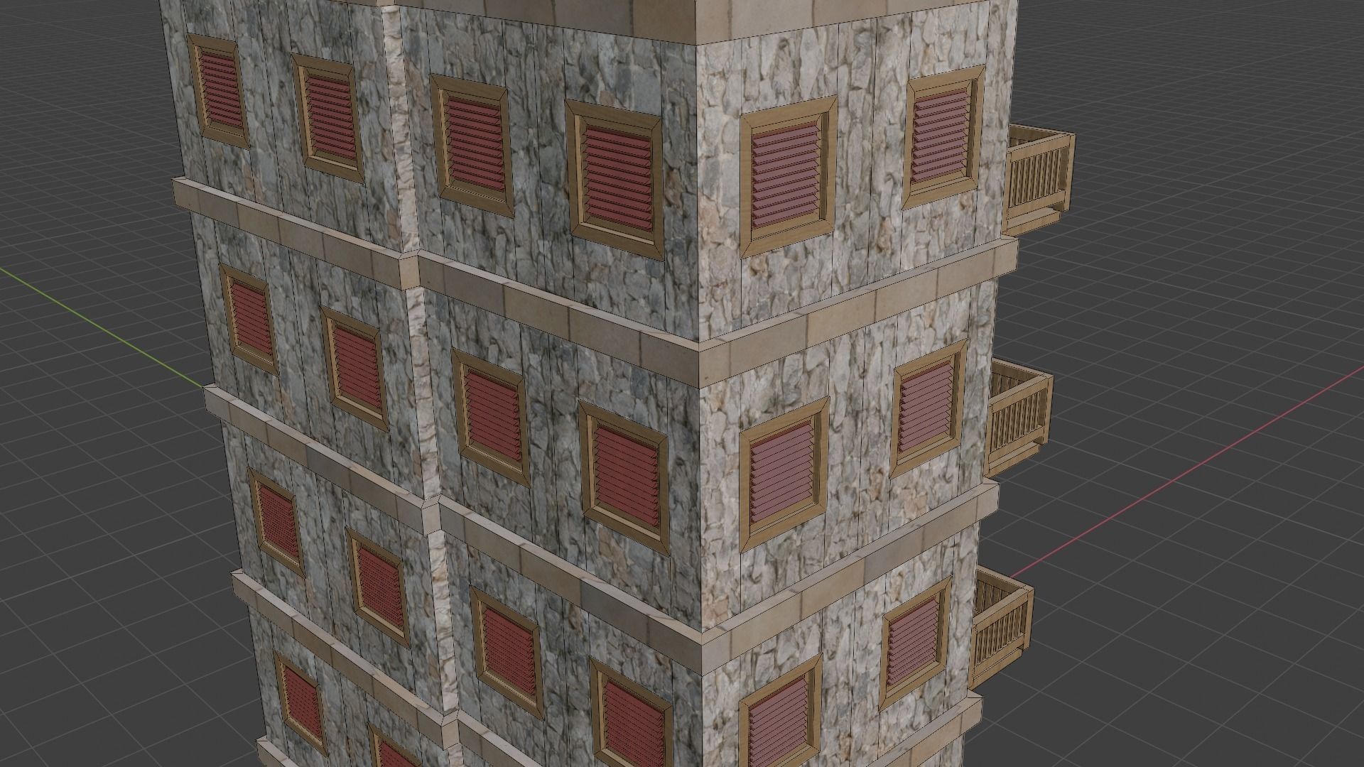 House Model 21 Low-poly 3D model_13