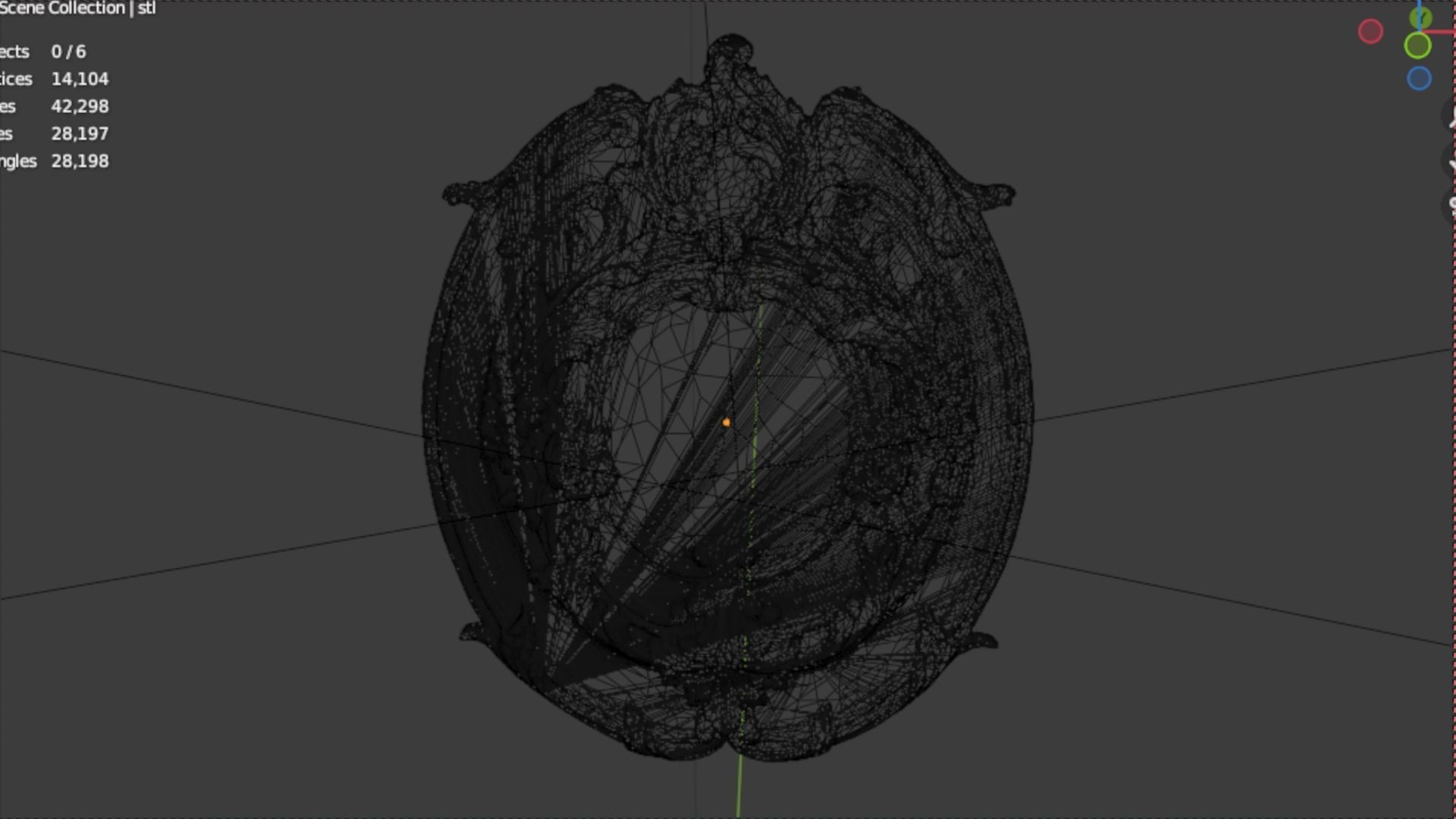 Classic decor ornament 64 3D model_5