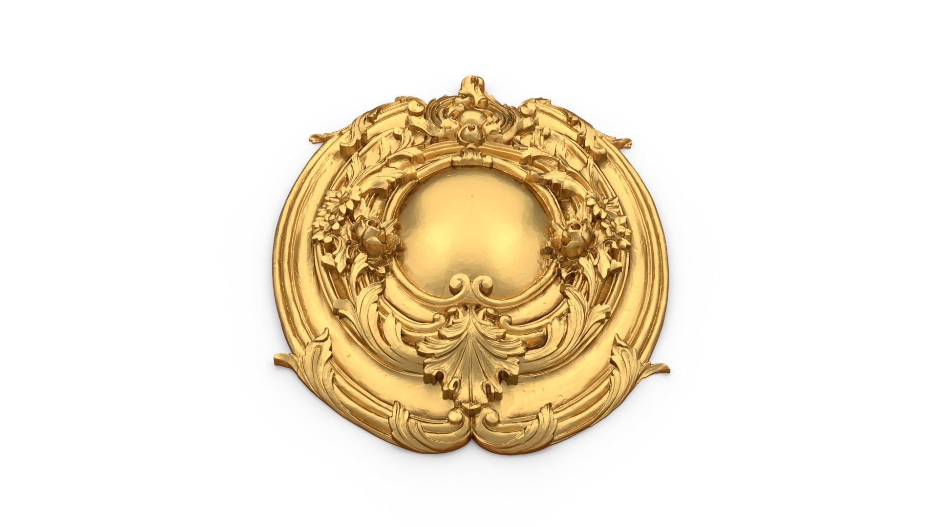 Classic decor ornament 64 3D model_3