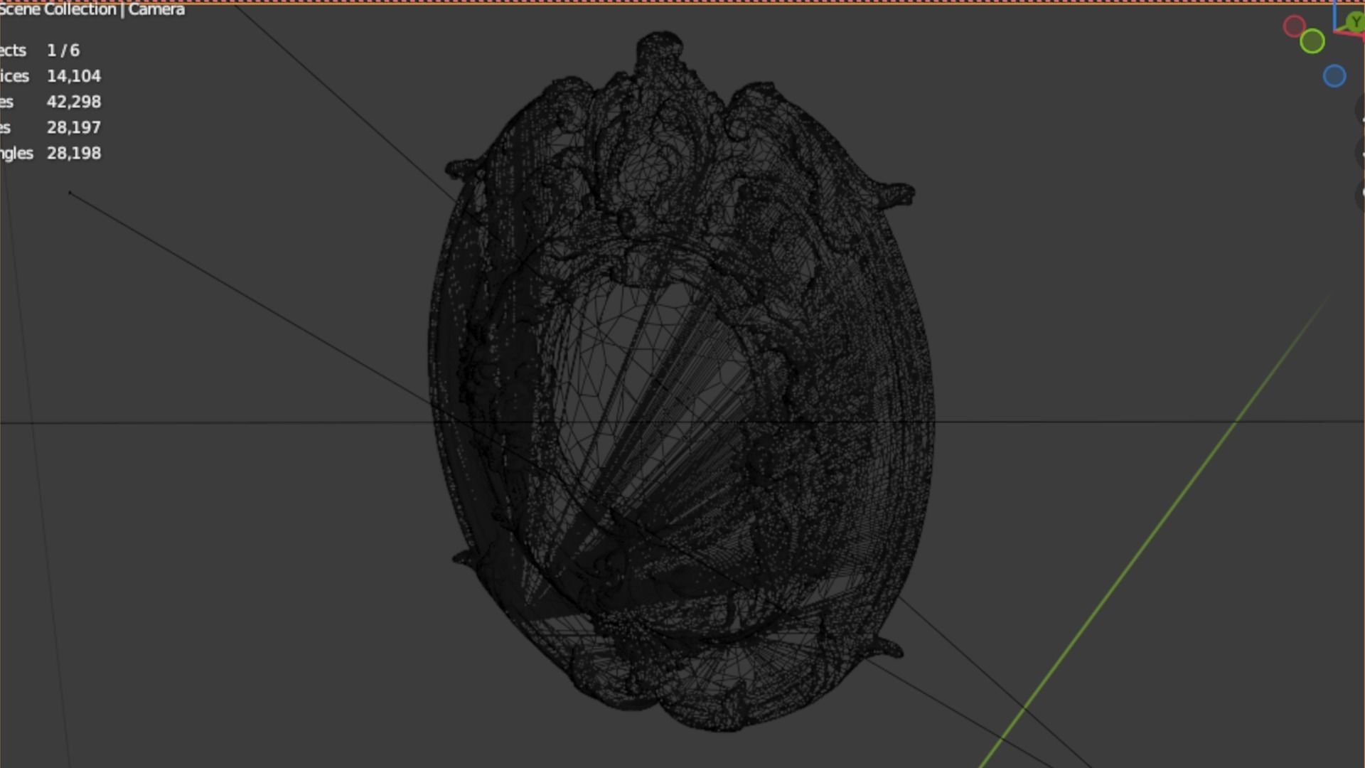 Classic decor ornament 64 3D model_6