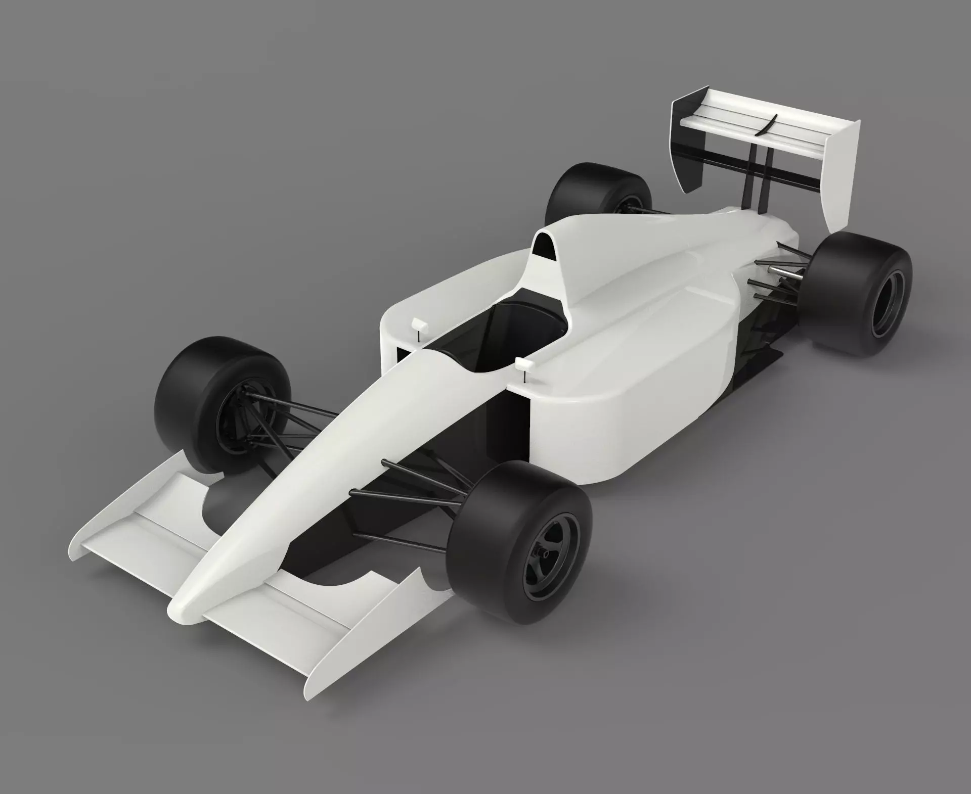 Formula 1 racing car 3D model_0