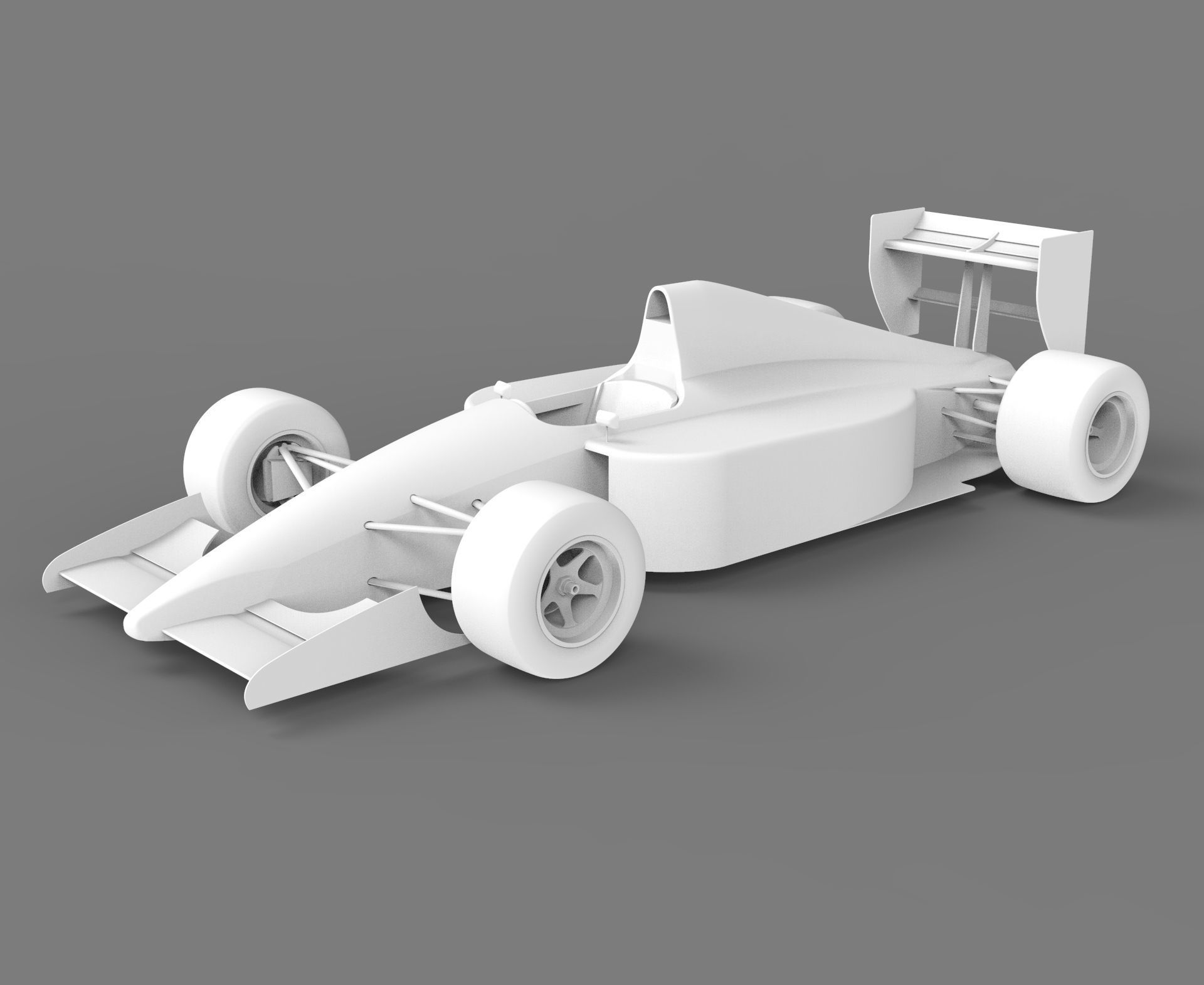 Formula 1 racing car 3D model_3