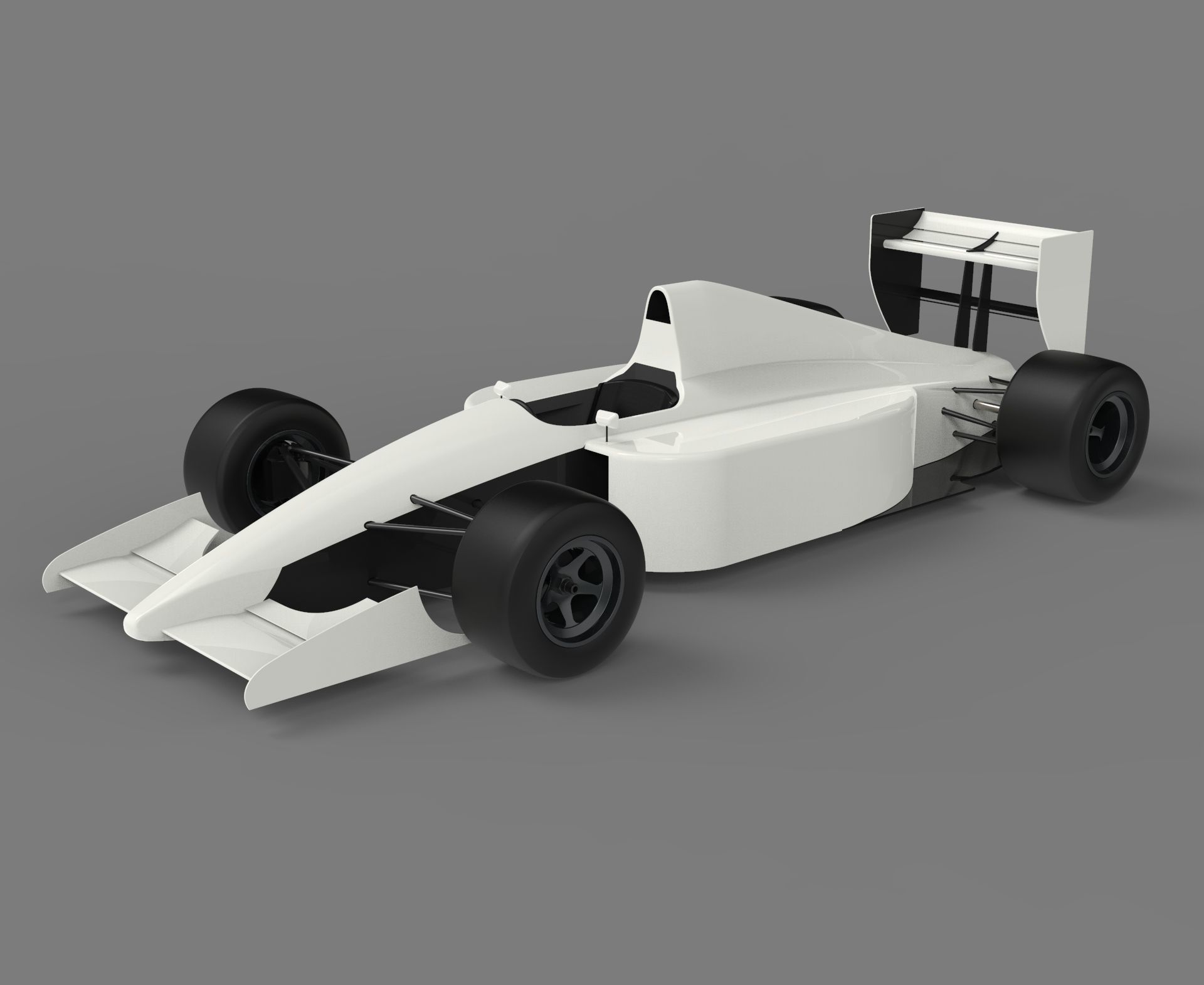 Formula 1 racing car 3D model_2
