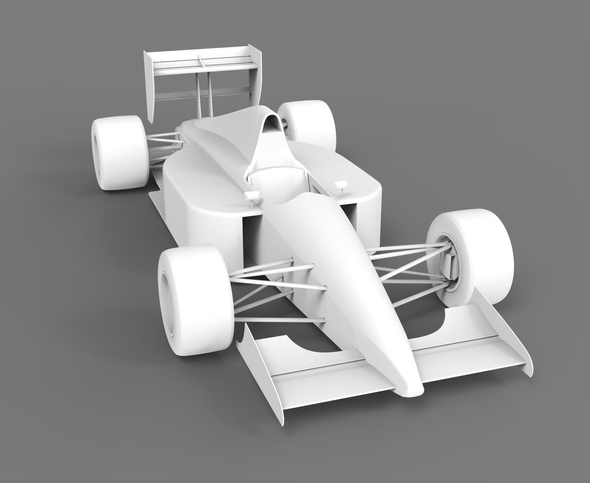 Formula 1 racing car 3D model_19