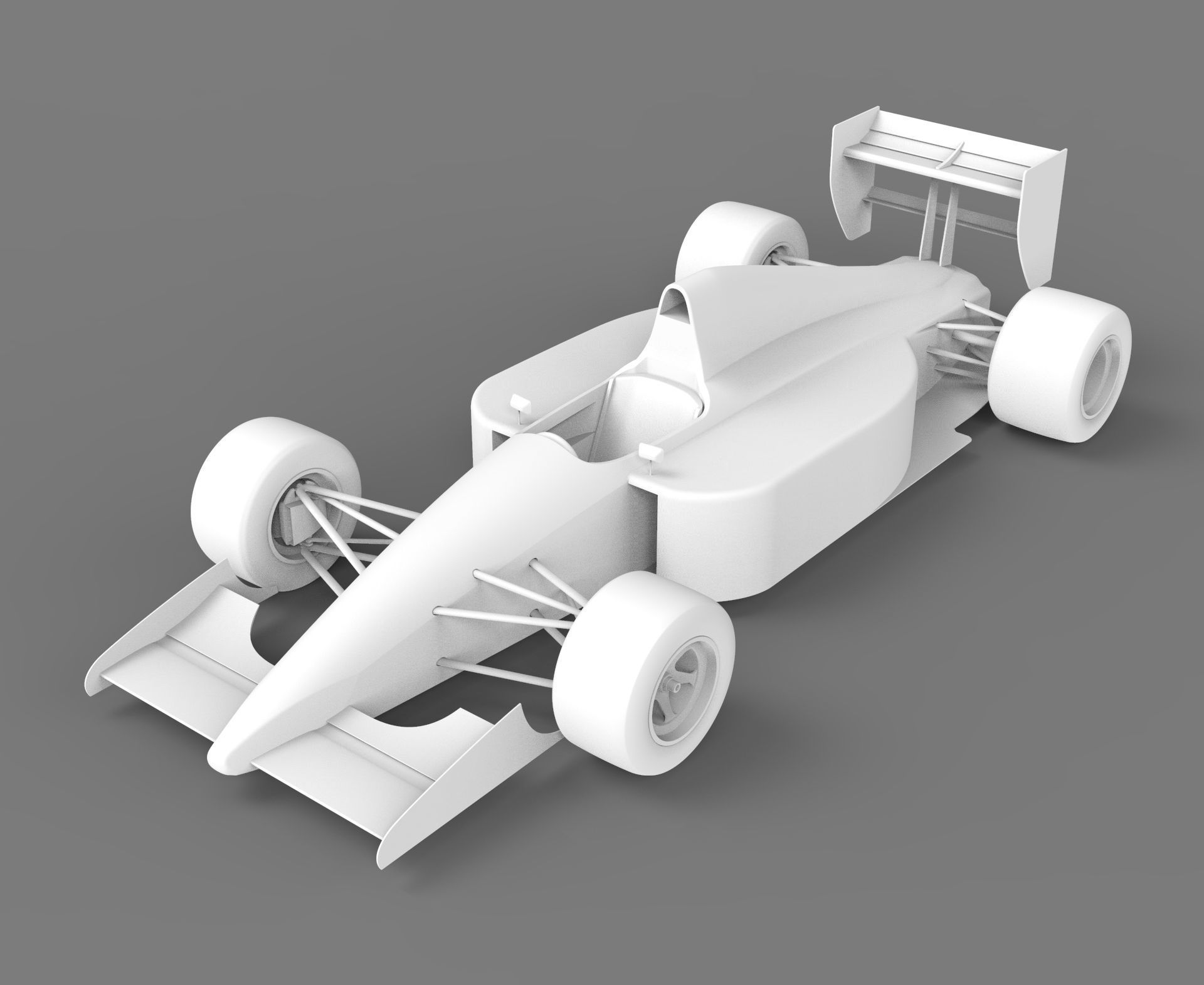 Formula 1 racing car 3D model_1